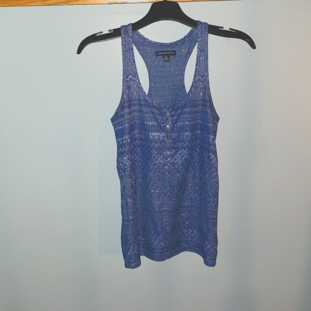 American Eagle blue racerback tank top